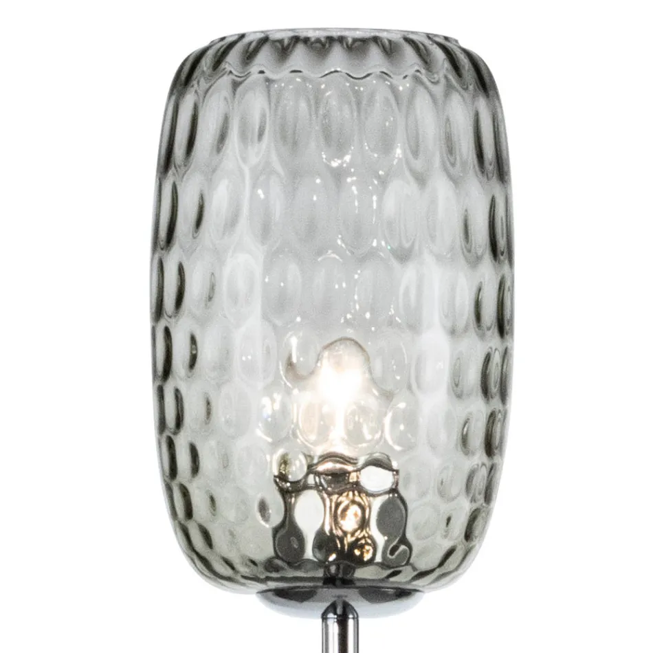 Gulvlampe i indkapslet eller gennemsigtigt glas fremstillet i Italien - Sibilla Viadurini