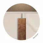 Moderne design gulvlampe i metal med stofskærm Lavet i Italien - Jump Viadurini