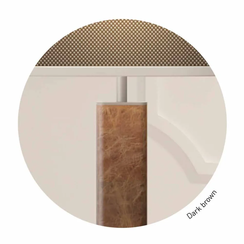 Moderne design gulvlampe i metal med stofskærm Lavet i Italien - Jump Viadurini