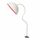 Moderne H210cm gulvlampe In-es.artdesign Half Moon farvet nebulit Viadurini