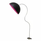 Moderne H210cm gulvlampe In-es.artdesign Half Moon farvet nebulit Viadurini