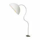 Moderne H210cm gulvlampe In-es.artdesign Half Moon farvet nebulit Viadurini