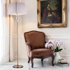 Krystalgulvlampe med italienskproduceret lampeskærm - Innsbruck Viadurini