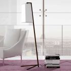 Metal gulvlampe med moderne hvid bomuldsskærm Lavet i Italien - Barton Viadurini