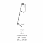 Metal gulvlampe med moderne hvid bomuldsskærm Lavet i Italien - Barton Viadurini