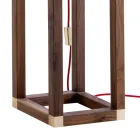 Gulvlampe i onyx og design træ Grilli York lavet i Italien Viadurini