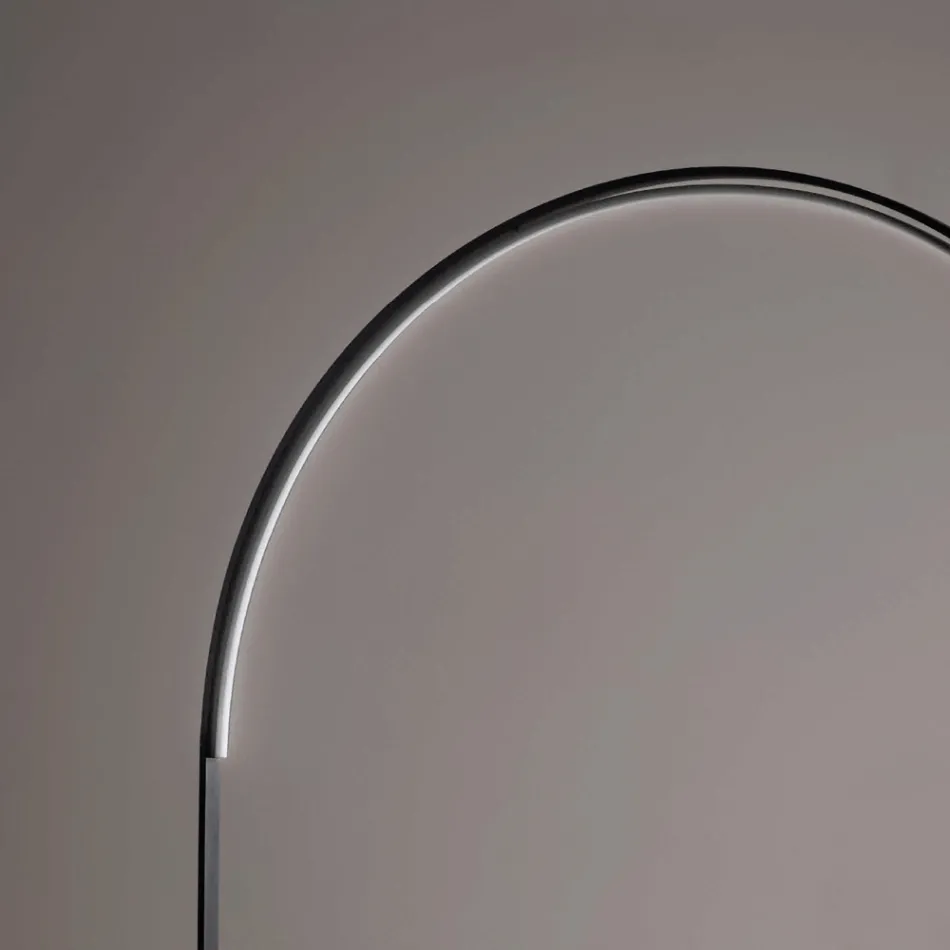 Moderne gulvlampe med dæmpbart LED-lys i malet metal - Picea Viadurini