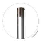 Moderne gulvlampe i metal med dobbelt belysning Made in Italy - Roman Viadurini