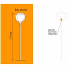Rose Shaped Modern Design Outdoor Floor Lamp - Baby Love fra Myyour Viadurini