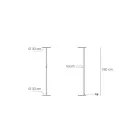 Gulvlampe lavet af metal med forskellige finish fremstillet i Italien - Lumi Viadurini