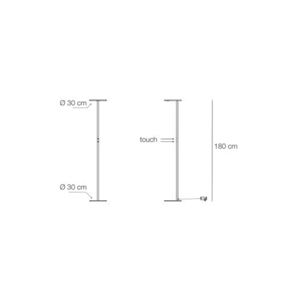 Gulvlampe lavet af metal med forskellige finish fremstillet i Italien - Lumi Viadurini