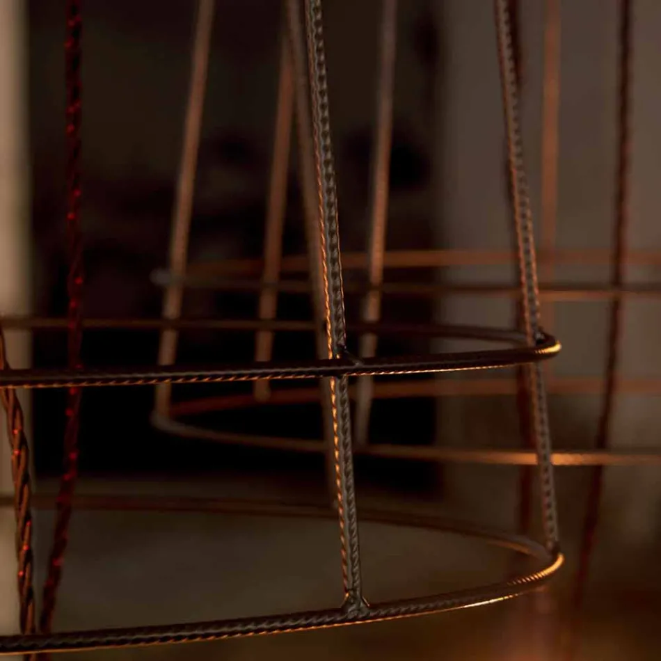 Stue gulvlampe 3 lys i hvidt eller naturligt metal Minimal stil - Styling Viadurini