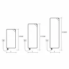 Elektrisk stråleplade med moderne design op til 1000 W - bog Viadurini