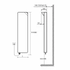 Elektrisk stråleplade med moderne design op til 1000 W - bog Viadurini