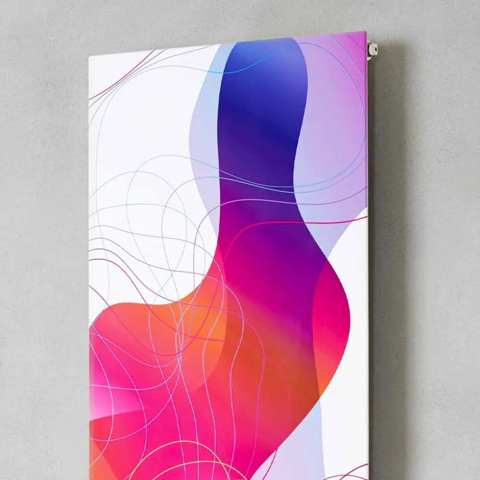 Væg elektrisk strålingsplade i stål med 1000 watt - Kelvin dekoration Viadurini