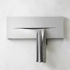 Vandret design hydraulisk strålingsplade i stål op til 820 W - skåret Viadurini