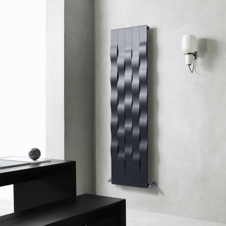 Lodret design 5 bar stål strålingsplade op til 1003 watt - flod Viadurini