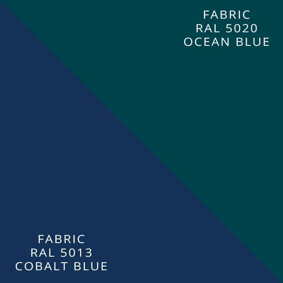 Strålende plade i aluminium og elektrisk og farvet stofdesign 150 W - Sam Viadurini