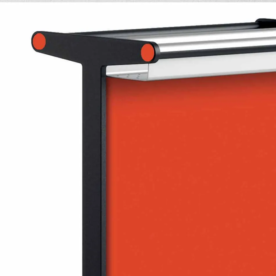 Strålende plade i aluminium og elektrisk og farvet stofdesign 150 W - Sam Viadurini