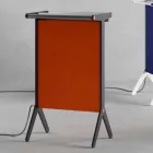 Strålende plade i aluminium og elektrisk og farvet stofdesign 150 W - Sam Viadurini