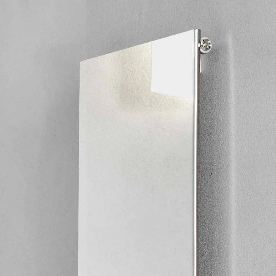 Lodret strålingsplade i rustfrit stål Reflex moderne design ved 510 W - is Viadurini