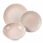 Moderne farvede plader 18 stk komplette bordservice i Gres - Creta Viadurini