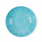 Moderne farvede plader 18 stk komplette bordservice i Gres - Creta Viadurini