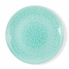 Moderne farvede plader 18 stk komplette bordservice i Gres - Creta Viadurini