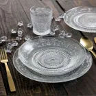 Gennemsigtige glasplader Luksus klassisk indretning 18 dele - Palazzo Viadurini