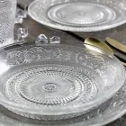 Gennemsigtige glasplader Luksus klassisk indretning 18 dele - Palazzo Viadurini