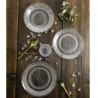 Gennemsigtige glasplader Luksus klassisk indretning 18 dele - Palazzo Viadurini