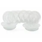 Gennemsigtige glasplader Luksus klassisk indretning 18 dele - Palazzo Viadurini