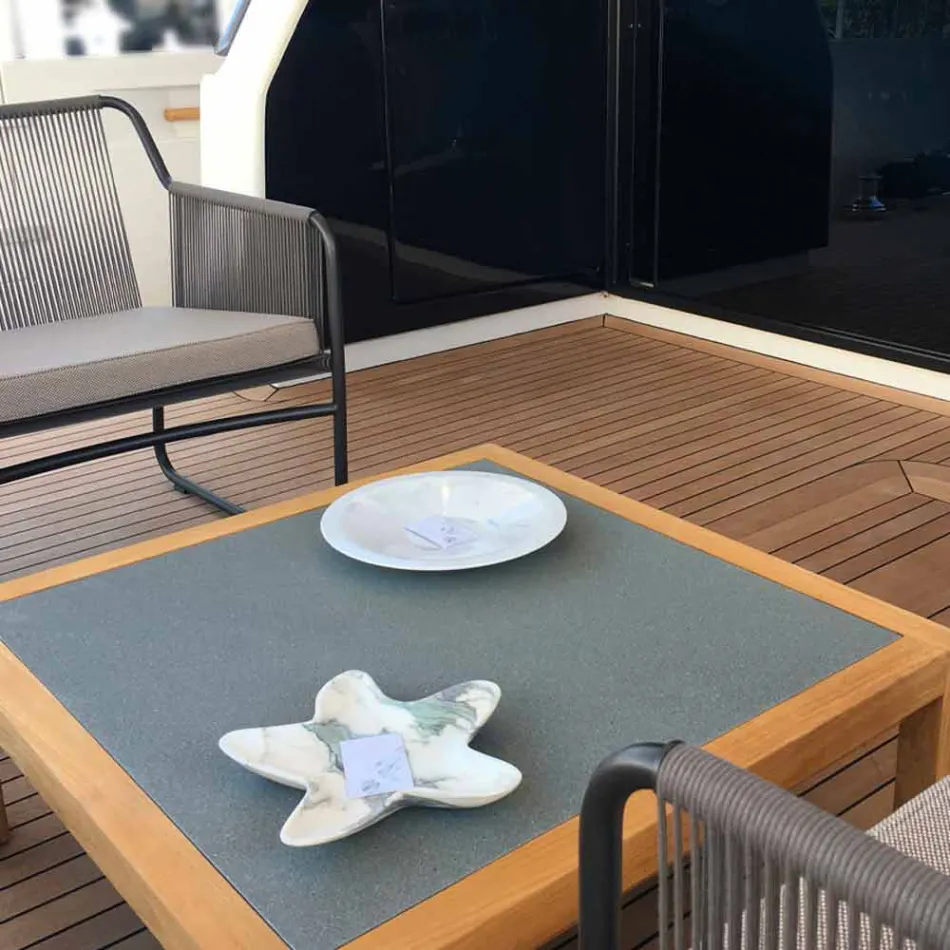 Moderne marmor underkop i form af en søstjer lavet i Italien - Ticcio Viadurini