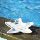 Moderne marmor underkop i form af en søstjer lavet i Italien - Ticcio Viadurini