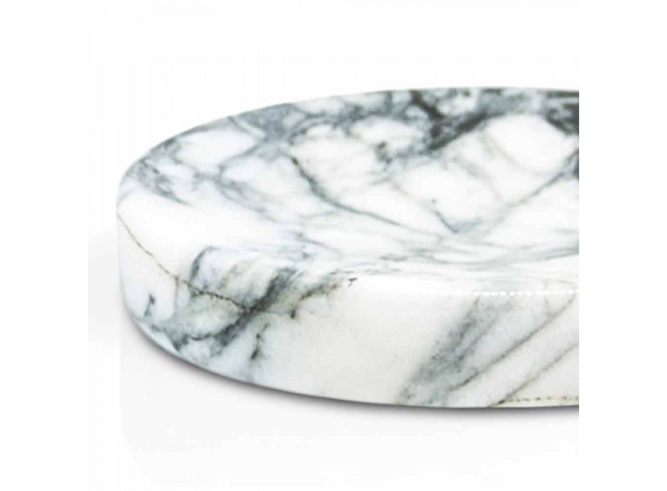 Sæbebad til badeværelse i Paonazzo-marmor Modern fremstillet i Italien - Argos Viadurini