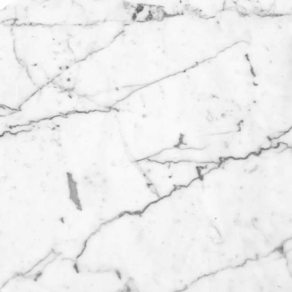 Rund osteplade i hvid eller sort marmor fremstillet i Italien - Kirby Viadurini