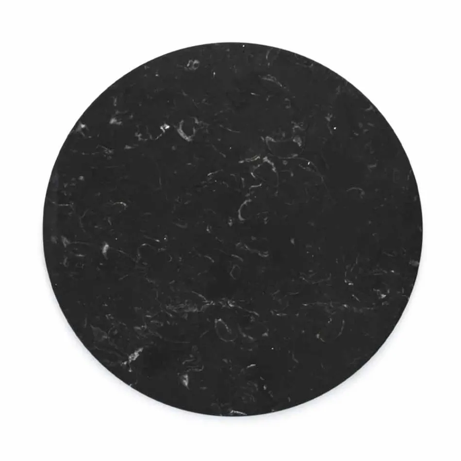 Rund osteplade i hvid eller sort marmor fremstillet i Italien - Kirby Viadurini
