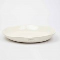 Italiensk luksus hvid porcelæn rund serveringsplade - Arcimaesta