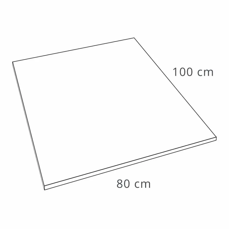 Brusebad 100x80 i harpiks steneffekt Finish Modern Design - Domio Viadurini