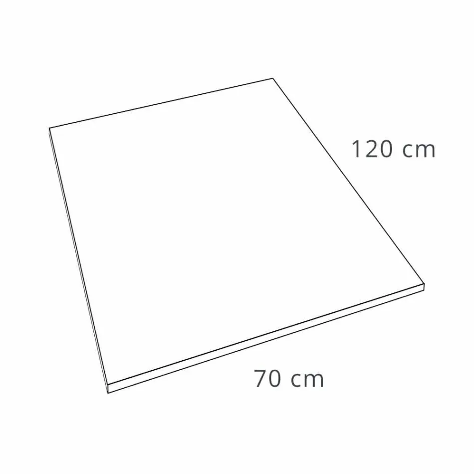 Brusebad 120x70 moderne design i harpiks steneffekt finish - Domio Viadurini