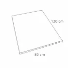 Resin brusebad 120x80 i moderne hvid fløjl effekt finish - Estimo Viadurini