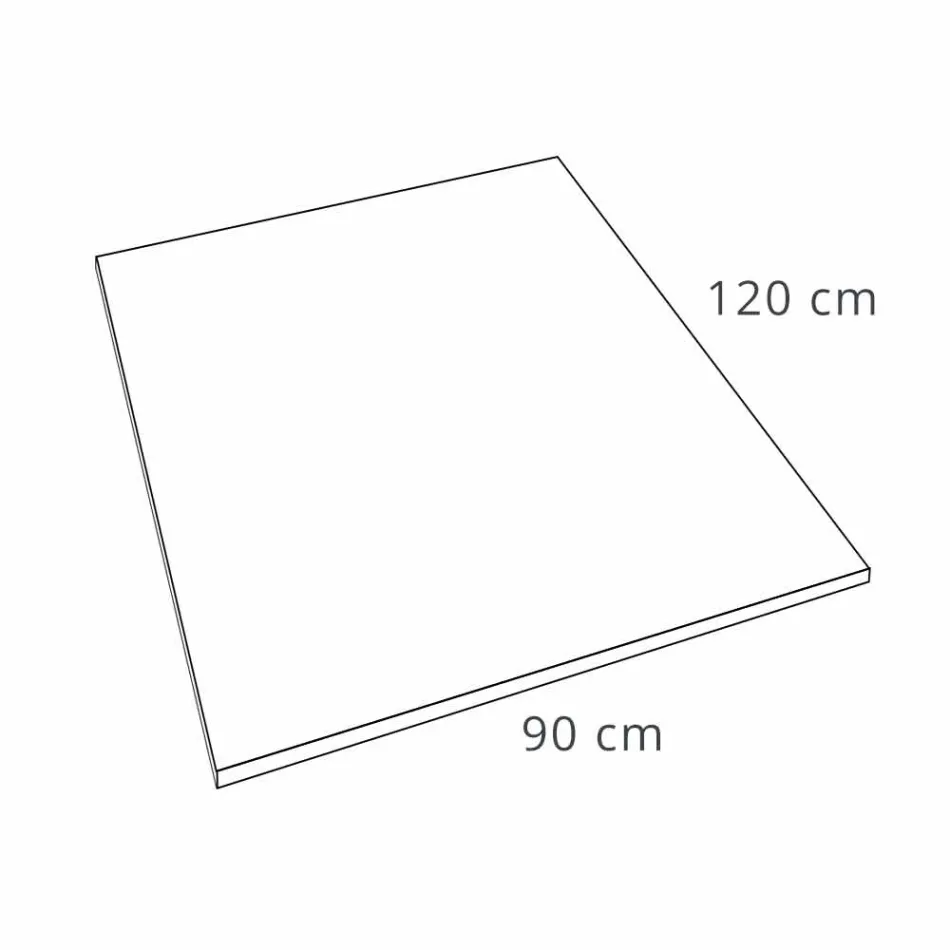 Brusebad 120x90 moderne design i harpiks betoneffektfinish - Cupio Viadurini