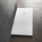 Moderne brusebad 160x70 i Finish af harpikssten - Domio Viadurini