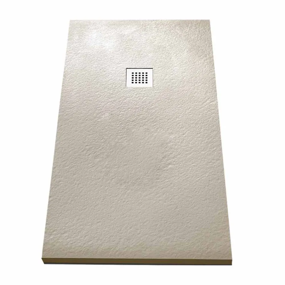 Moderne brusebad 160x70 i Finish af harpikssten - Domio Viadurini