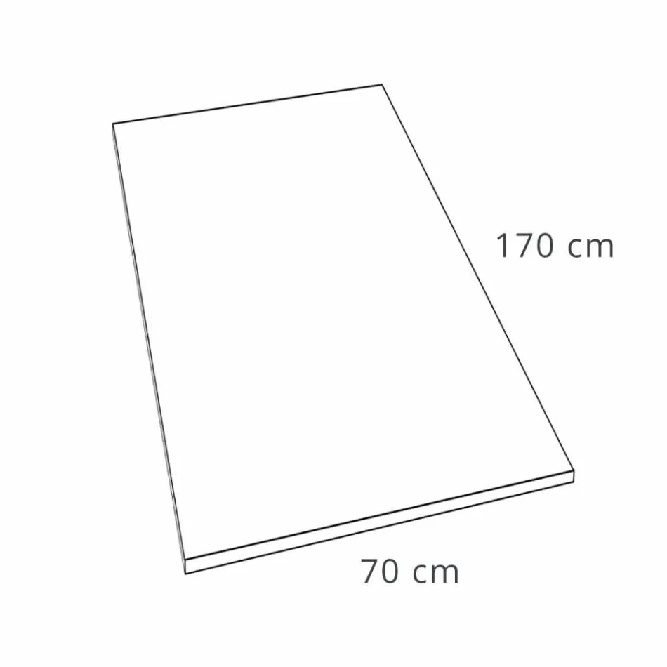 Betoneffekt harpiks brusebad 170x70 med stålrist - Cupio Viadurini