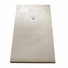 Brusebad 170x80 i steneffektharpiks med stålgitter - Domio Viadurini