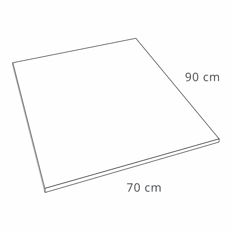 Brusebad 90x70 i hvid veloureffektharpiks med afløbsdæksel - Estimo Viadurini