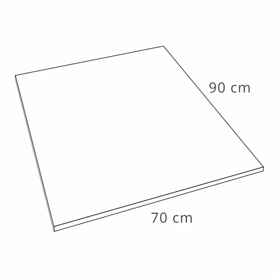 Brusebad 90x70 i harpiks steneffekt Finish Modern Design - Domio Viadurini