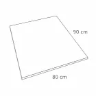 Moderne brusebad 90x80 i harpikseffekt sten og stål - Domio Viadurini