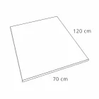 Moderne design brusebad 120x70 i betoneffektharpiks - Cupio Viadurini